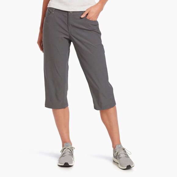Kuhl Pants - Kuhl NEW Womens Gray Grey Trekr Kapri Cropped Capri Pants 14